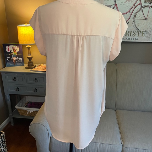 Daniel Rainn cap sleeve blouse, sz Lg - Picture 3 of 9